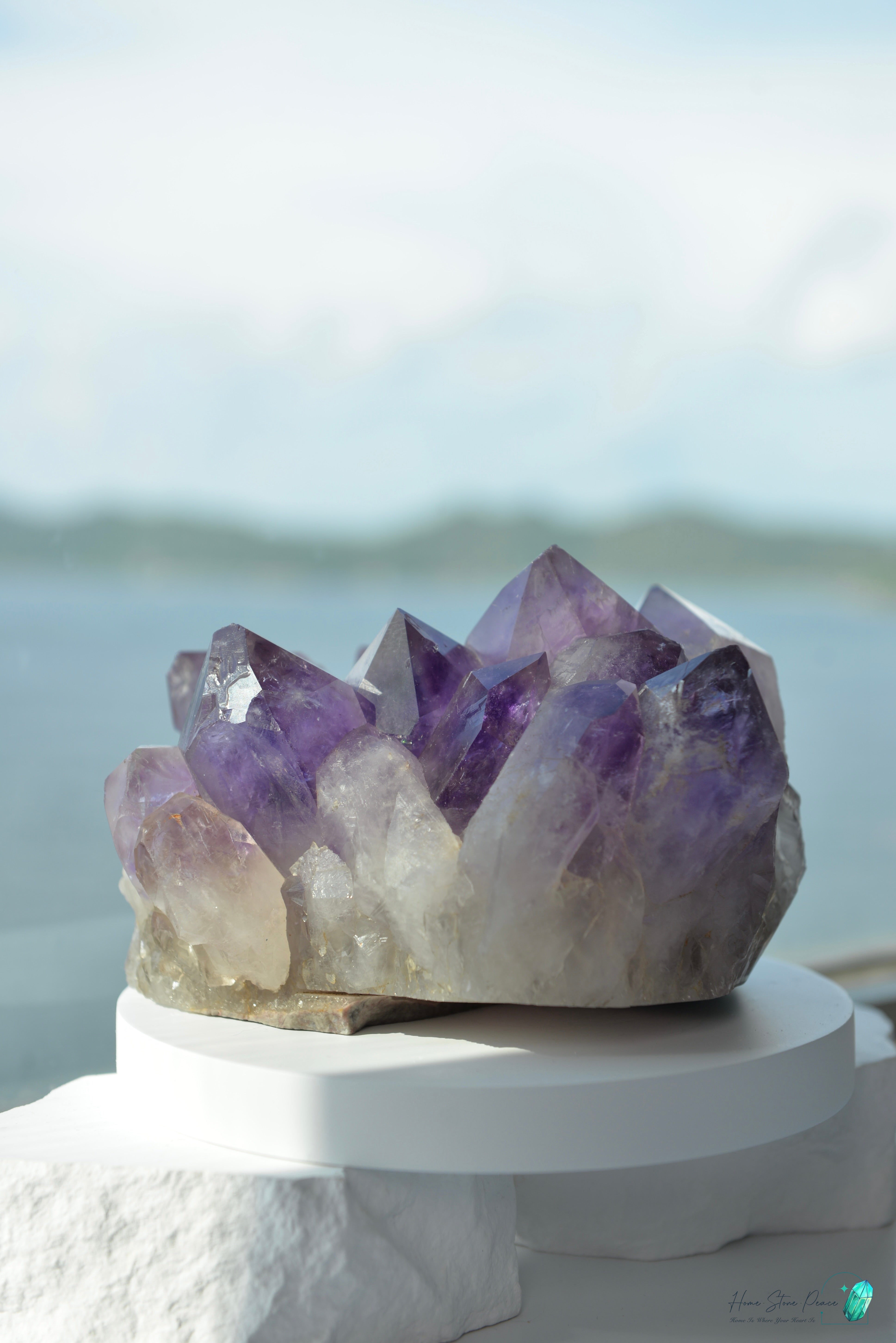 玻利維亞紫水晶簇 (大型）Natural Bolivian Amethyst Cluster (Large)