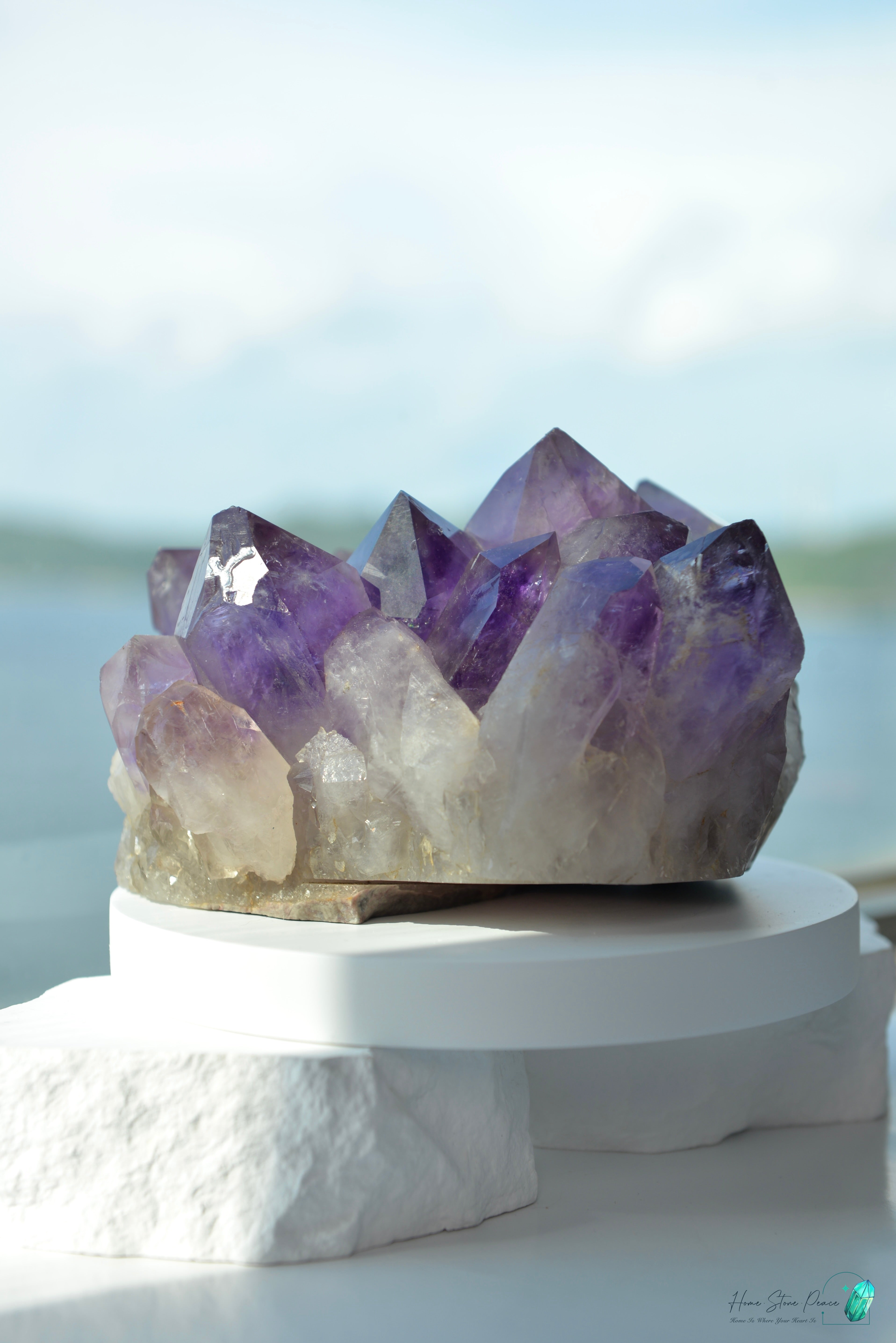 玻利維亞紫水晶簇 (大型）Natural Bolivian Amethyst Cluster (Large)