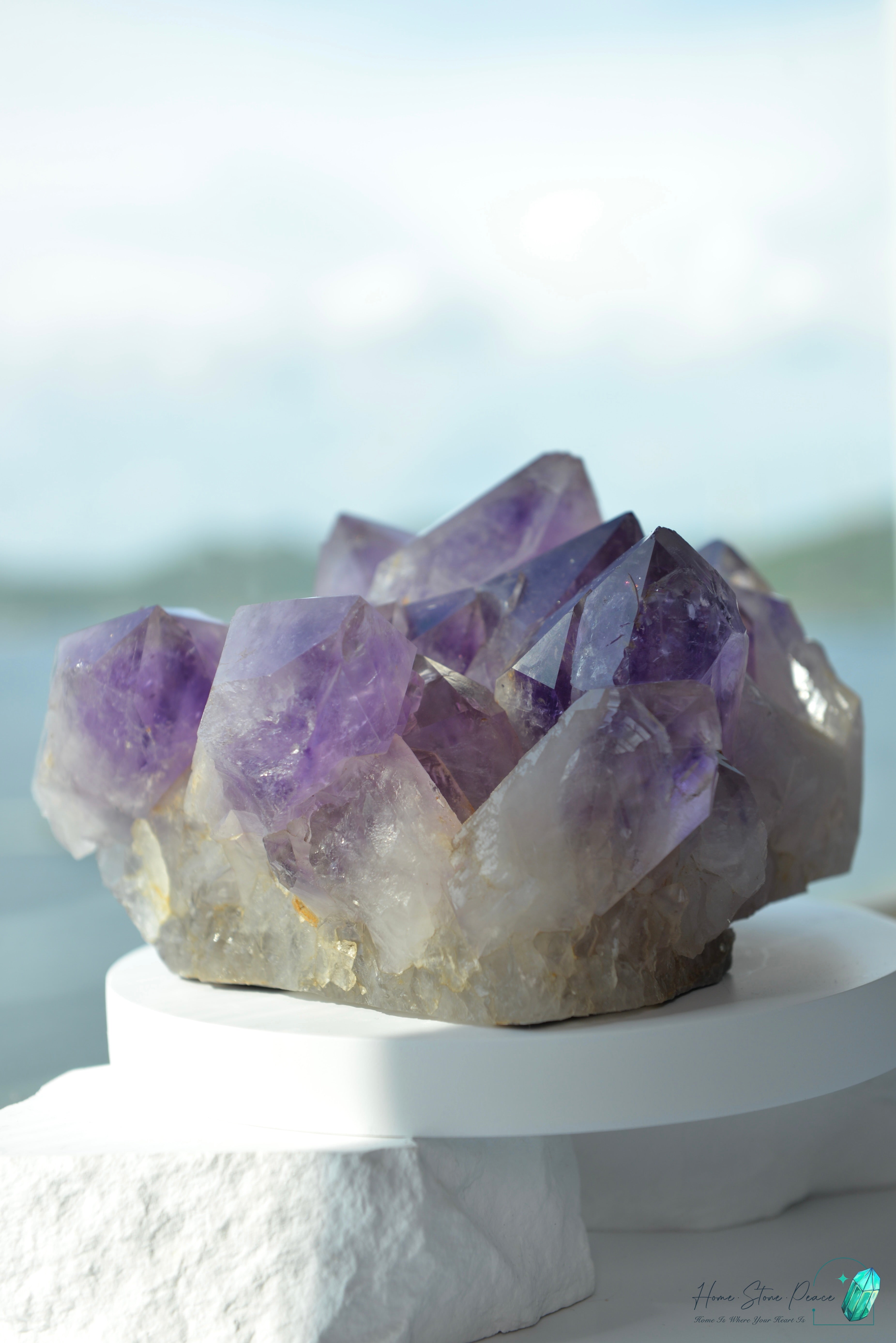 玻利維亞紫水晶簇 (大型）Natural Bolivian Amethyst Cluster (Large)