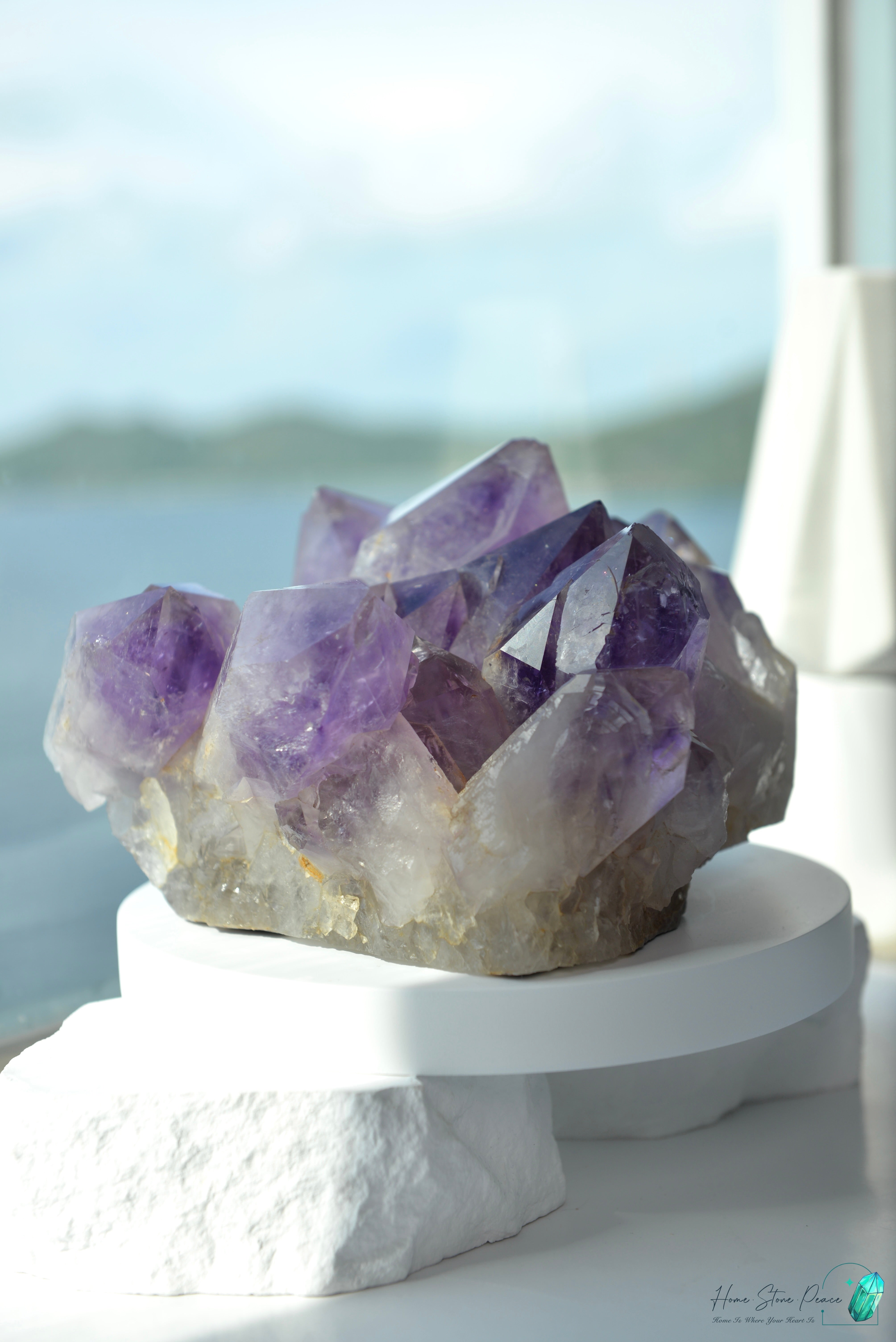 玻利維亞紫水晶簇 (大型）Natural Bolivian Amethyst Cluster (Large)