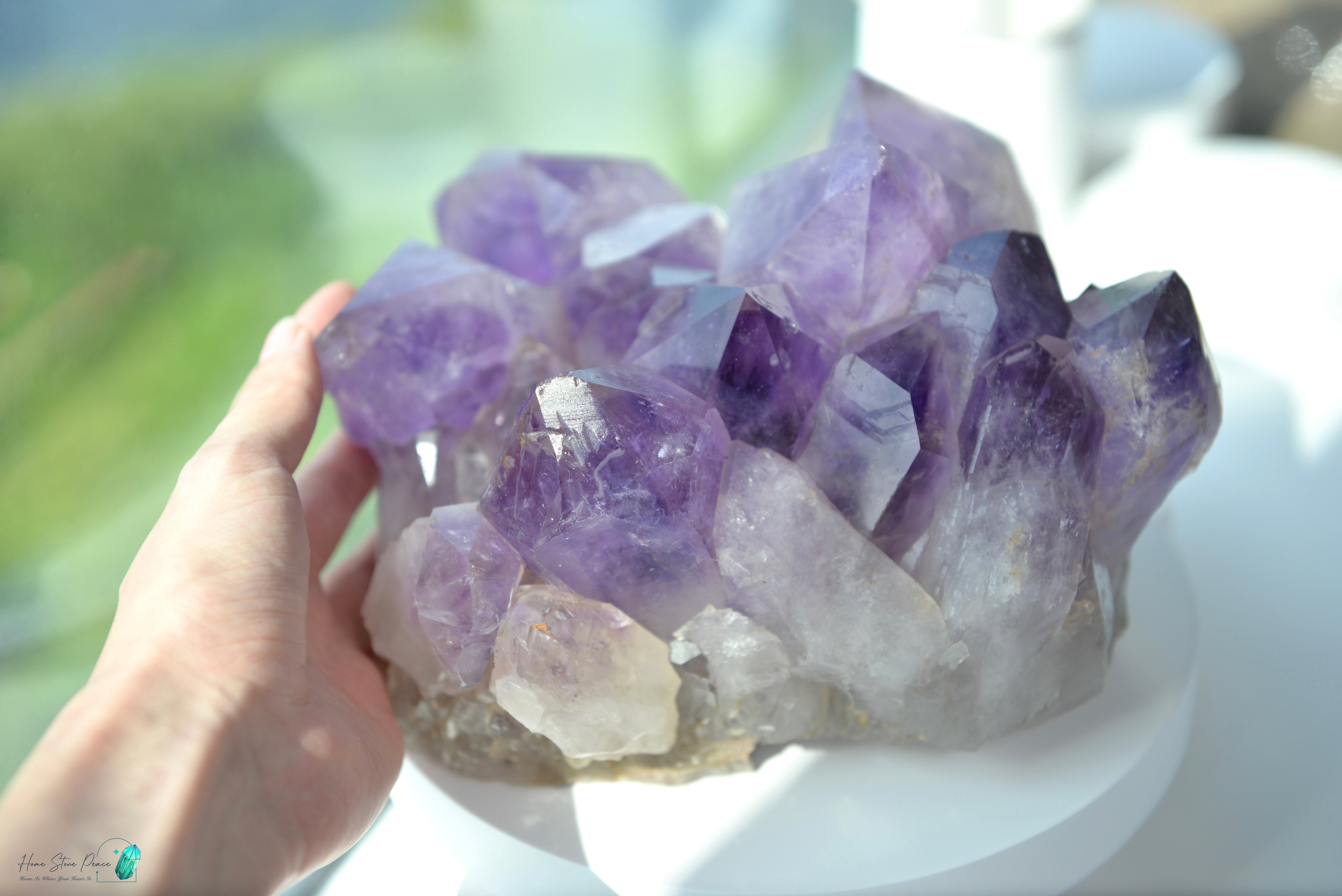 玻利維亞紫水晶簇 (大型）Natural Bolivian Amethyst Cluster (Large)