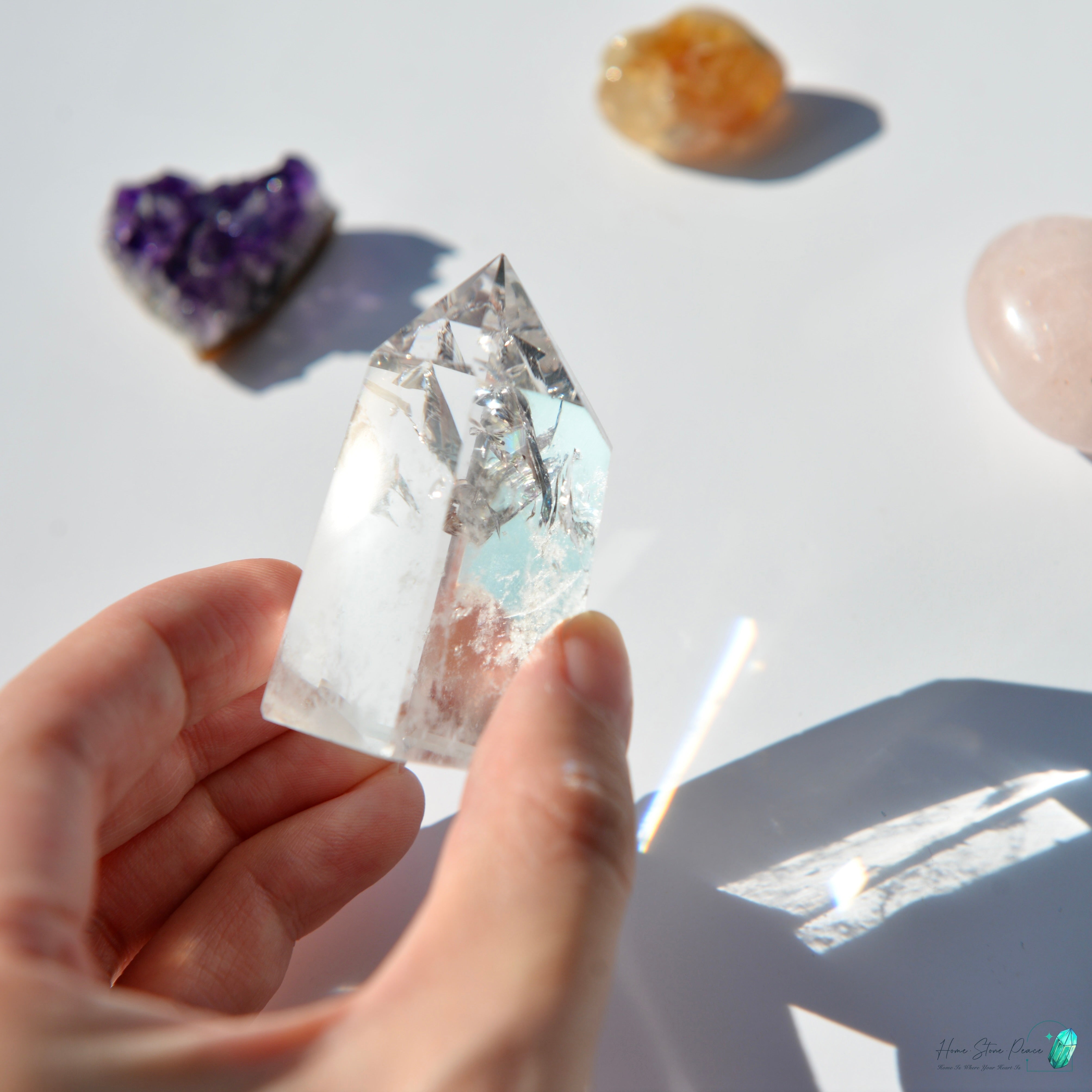 Clear Quartz Tower 白水晶小柱