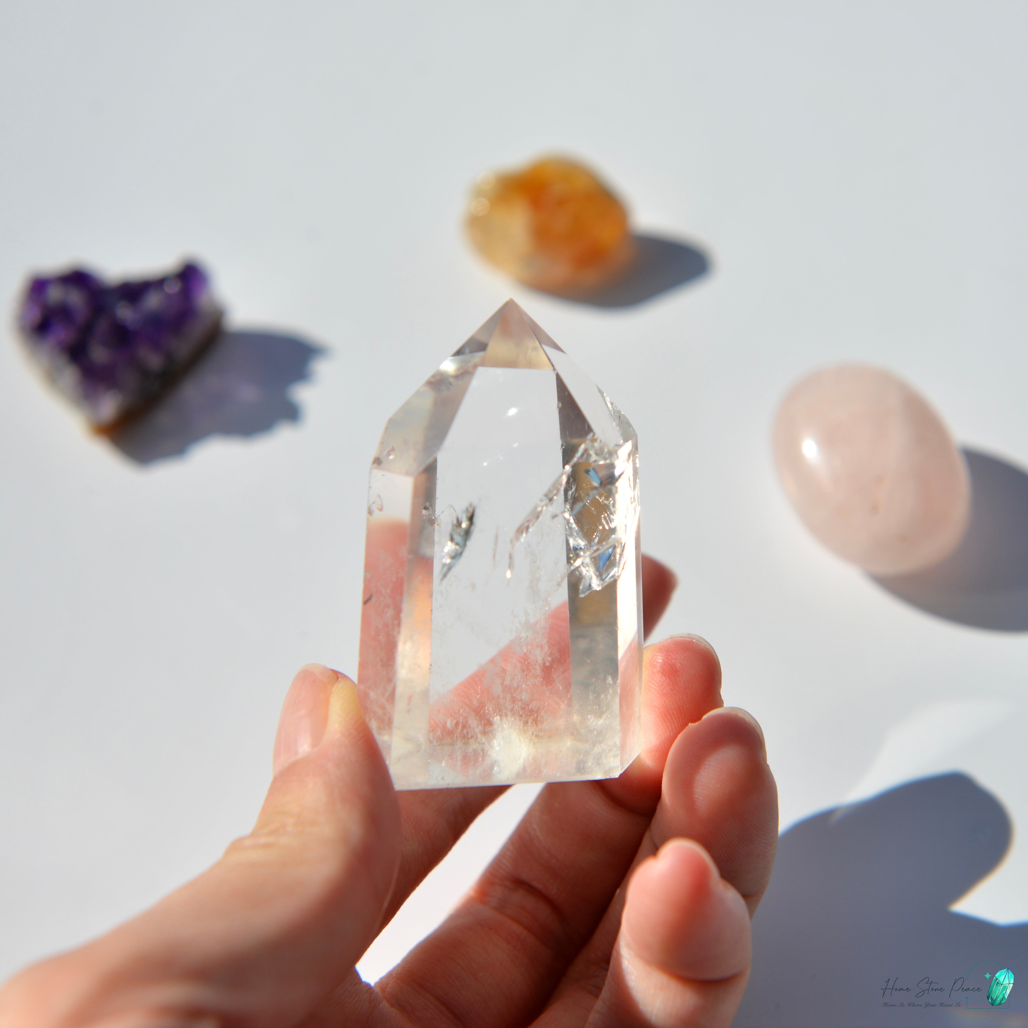 Clear Quartz Tower 白水晶小柱