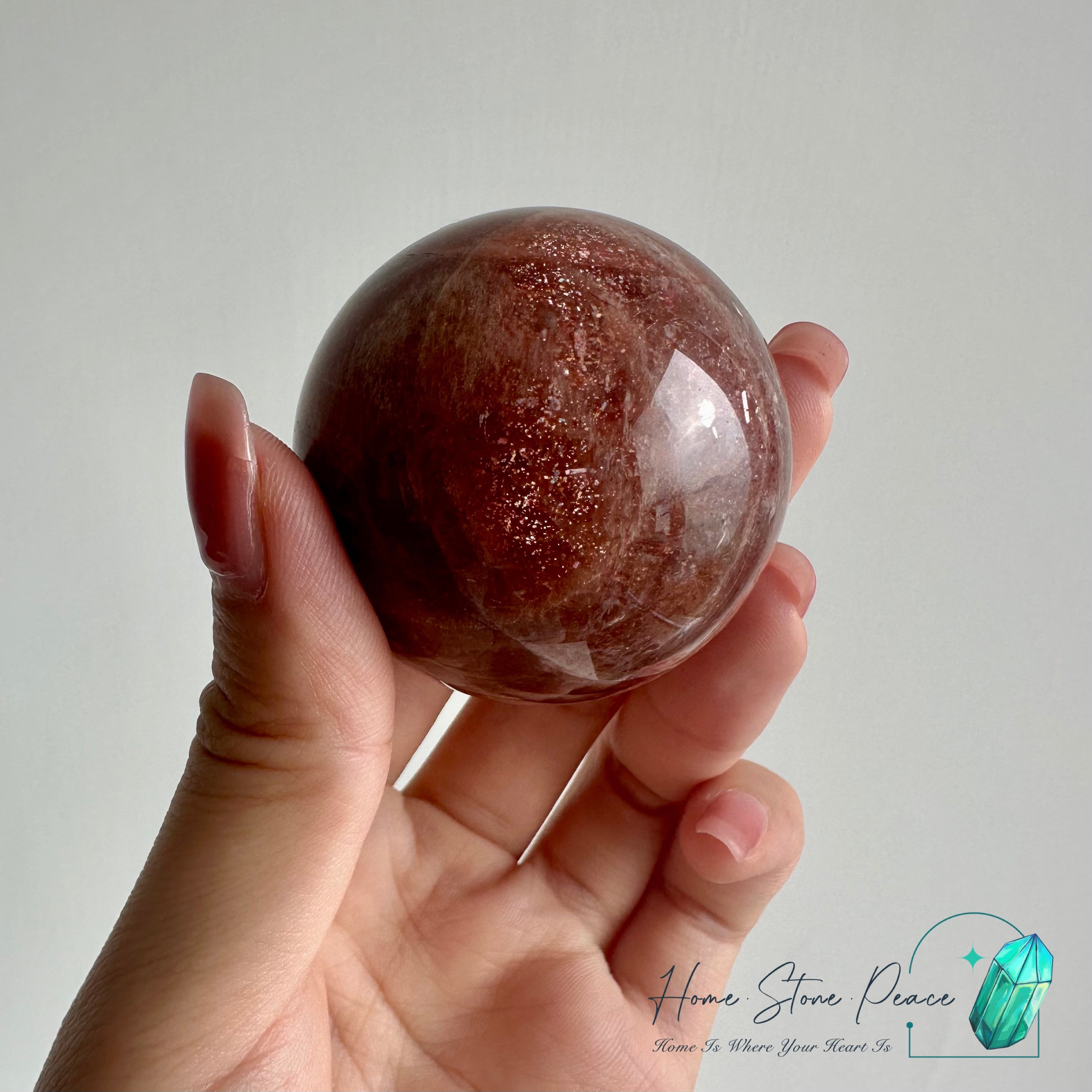 Golden Sunstone Sphere 金太陽石球