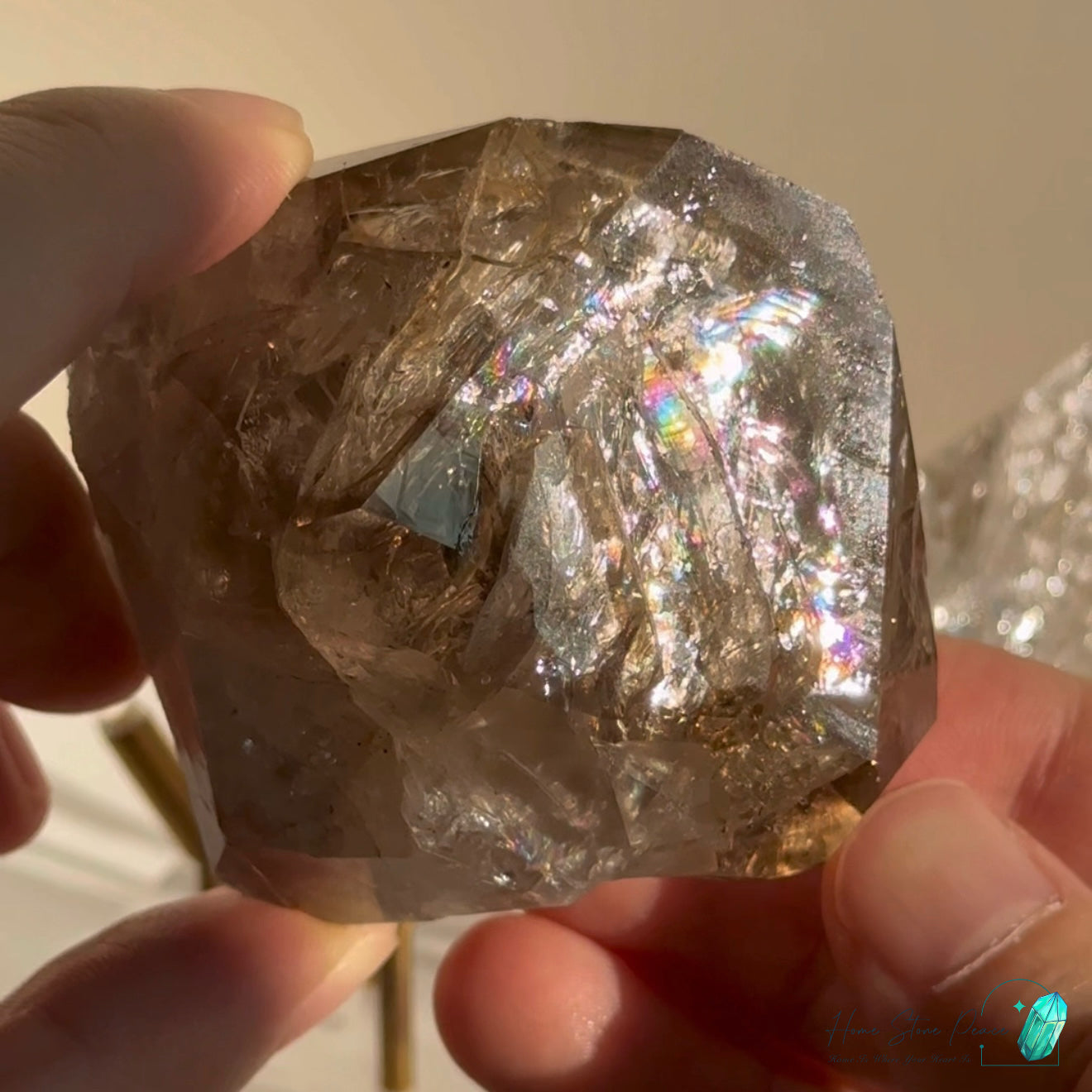 美國紐約茶體骸骨赫基蒙鑽石 New York Skeletal Smoky Herkimer Diamond