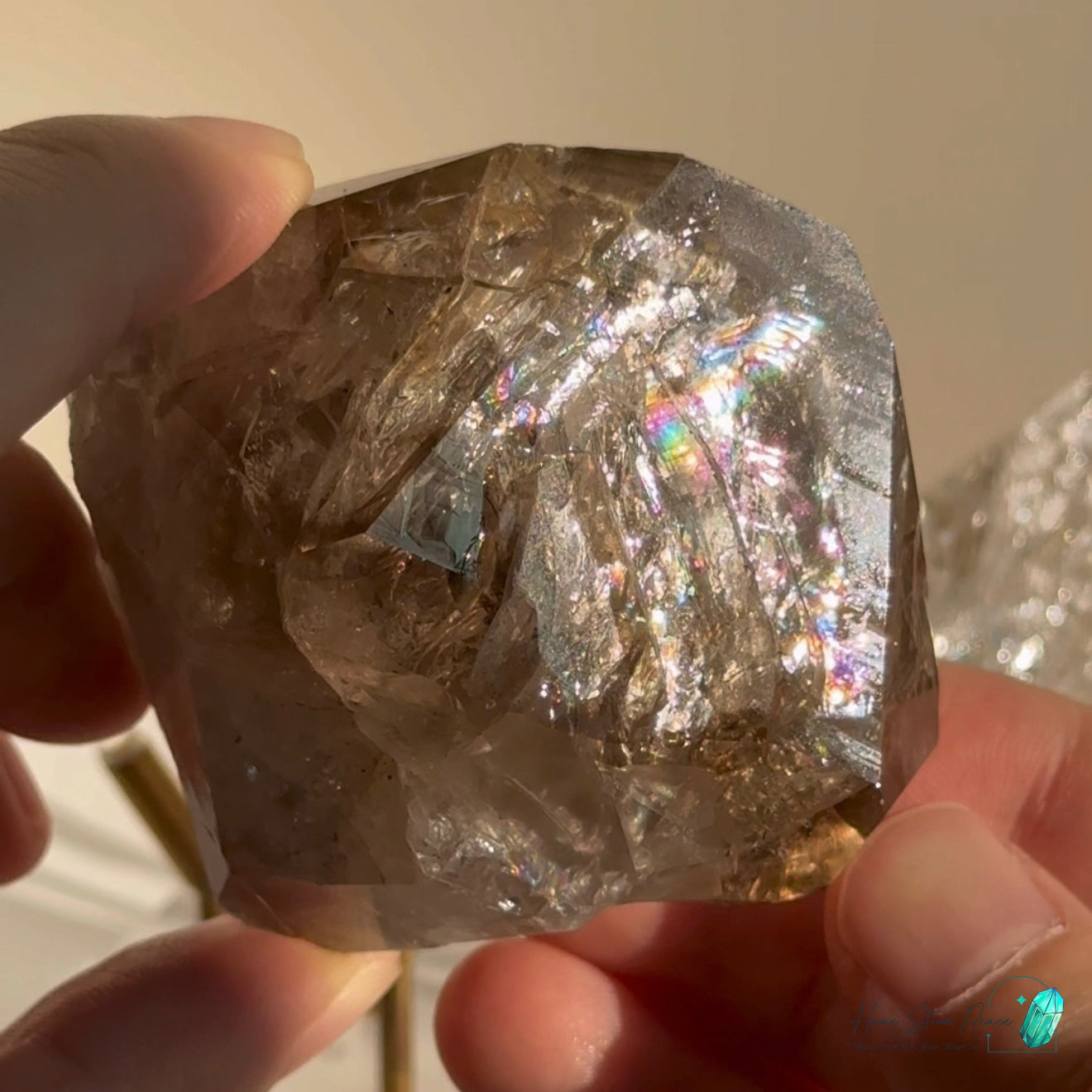 美國紐約茶體骸骨赫基蒙鑽石 New York Skeletal Smoky Herkimer Diamond