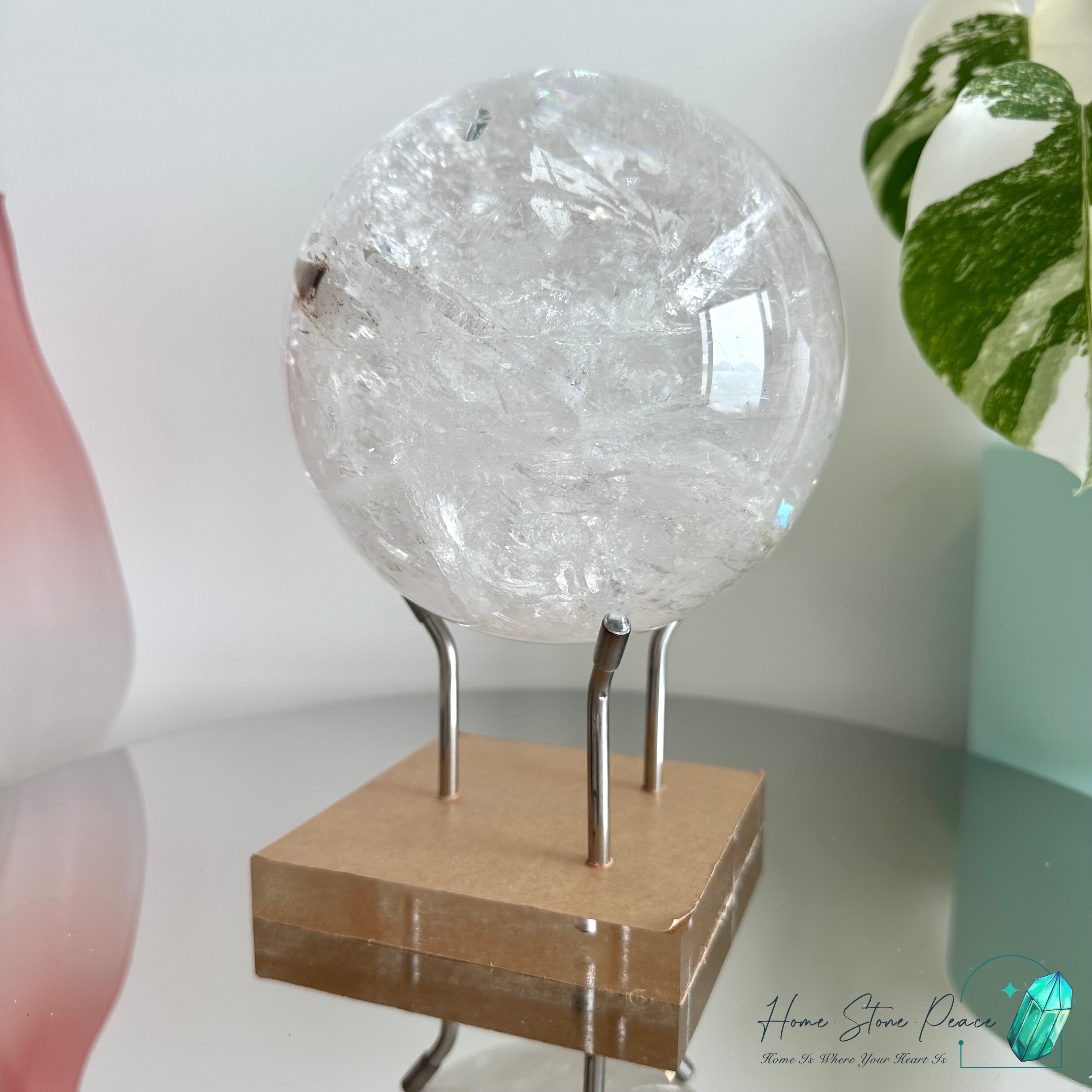 Premium Large Himalayan Manifestation Crystal Sphere 大喜馬拉雅山晶中晶水晶球